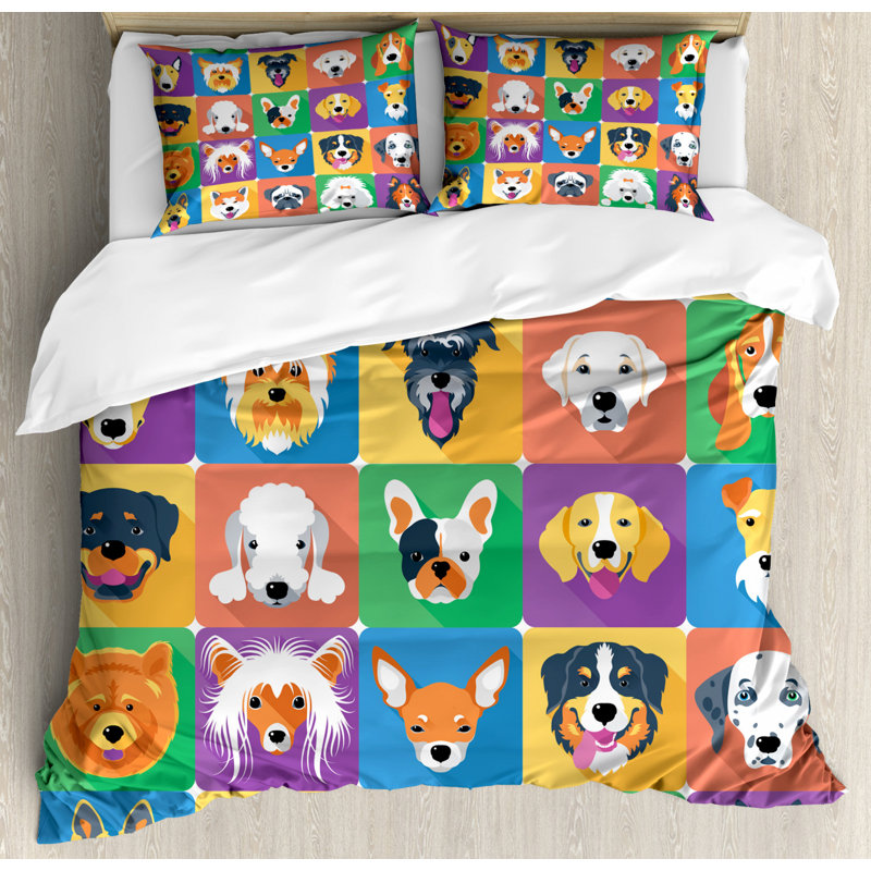 East Urban Home Dog Duvet Cover Set Wayfair